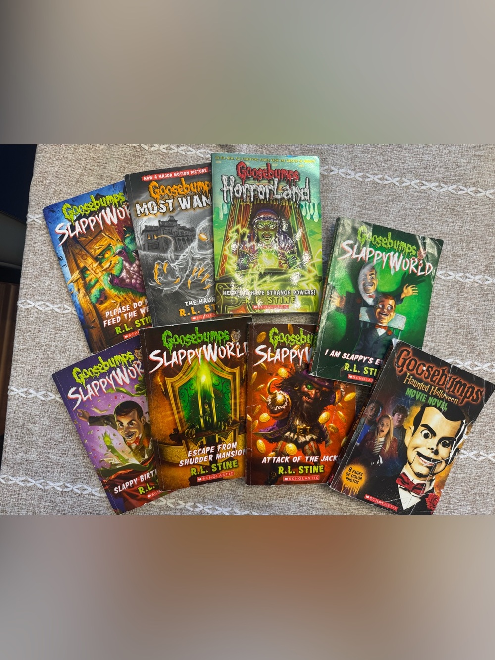 Goosebumps SlappyWorld Book Lot - Assorted Colorful Covers